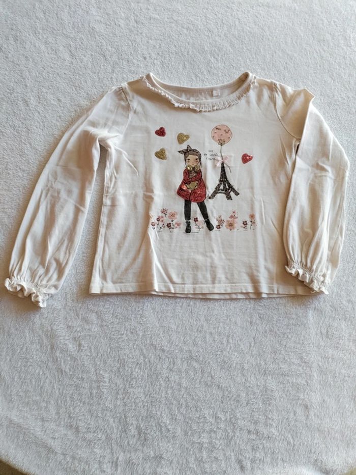 Lot 3 Tshirts manches longues C&A 8 ans - photo numéro 4
