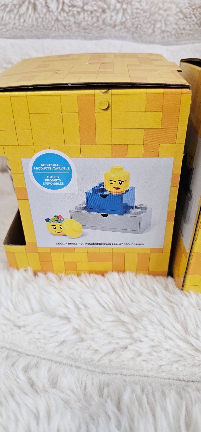 Lot de 2 têtes de rangement Lego mini Neufs - photo numéro 6