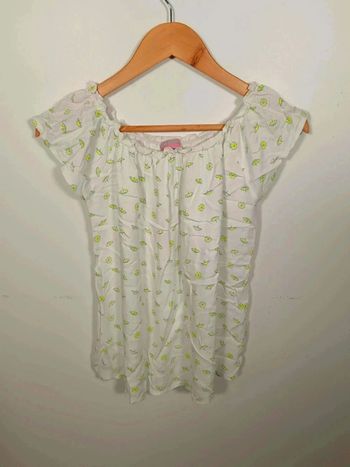 C13 blouse imprimée blanche Lisa Rose 12 ans
