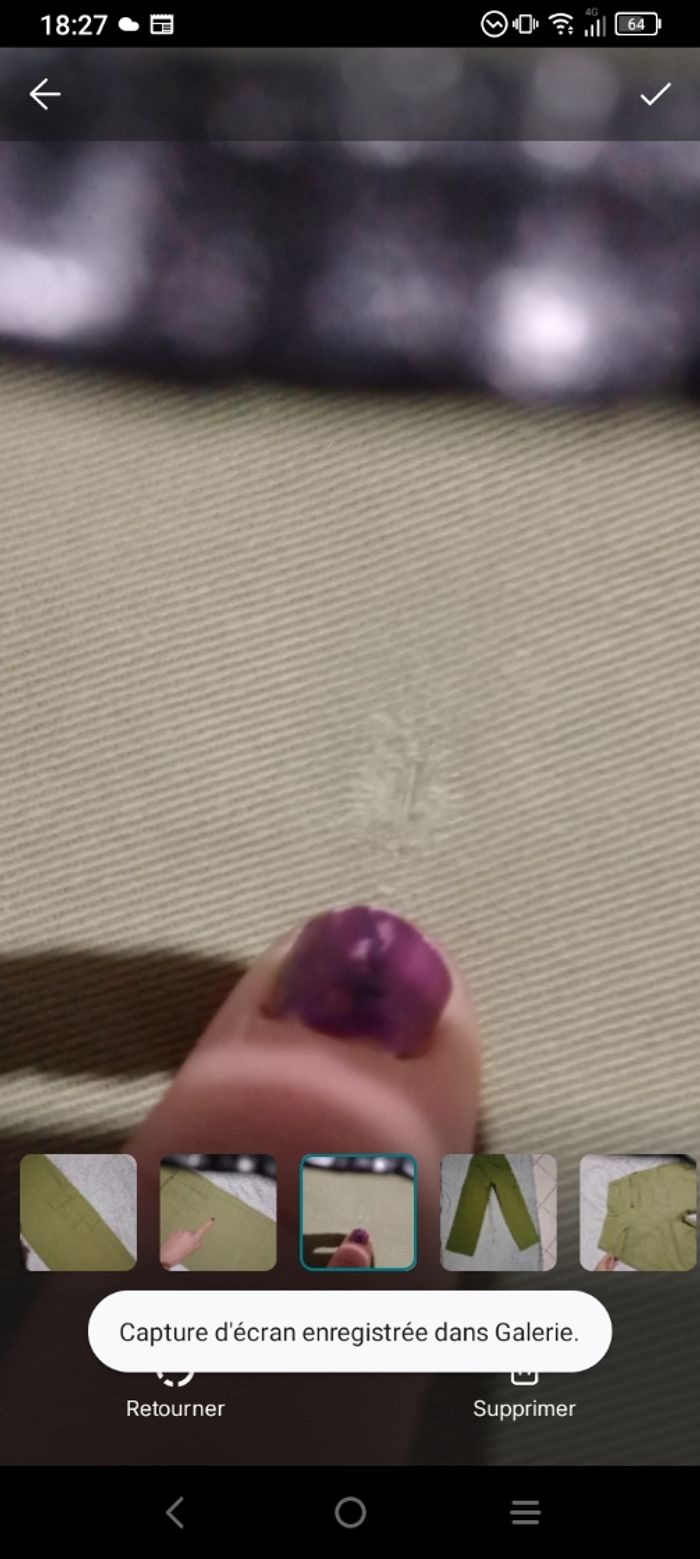 Pantalon cargo 32 vert olive c84 - photo numéro 6