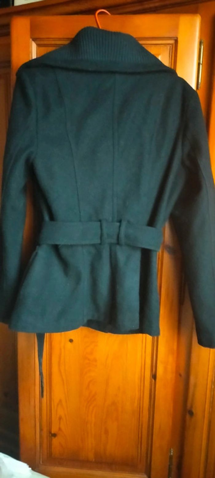 Manteau femme 3/4 bleu marine - photo numéro 2