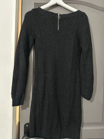 Robe pull cache cache noire  pailletée