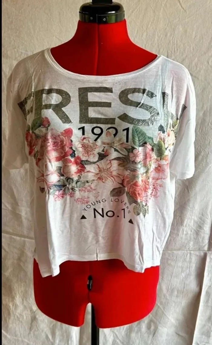 Teeshirt croc top, loose Pimkie taille 40 en parfait état