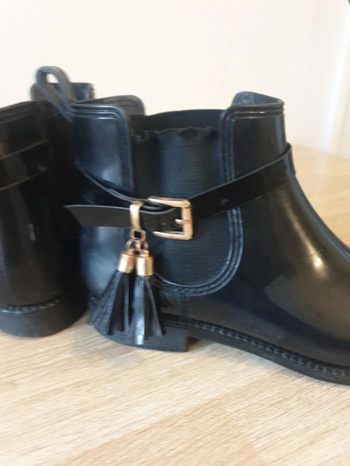 Bottines en Caoutchouc noires - photo numéro 8