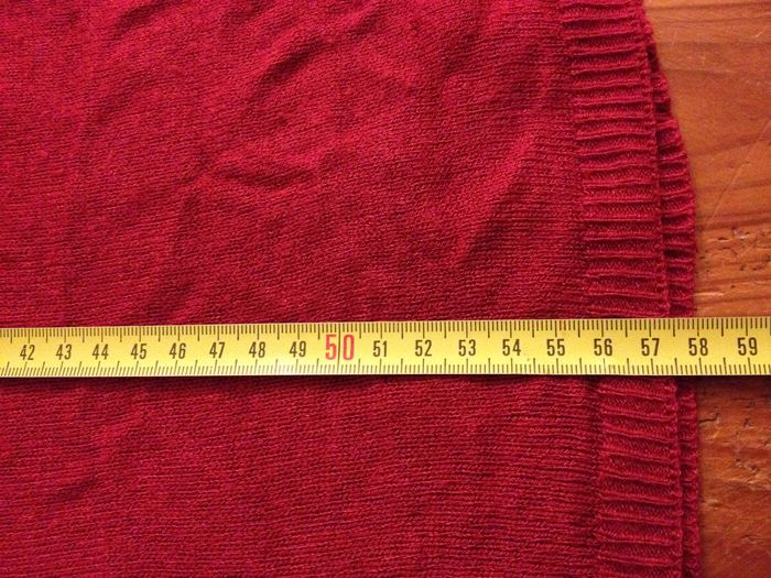 Pull ample rouge manches 3/4  look féminin - photo numéro 6