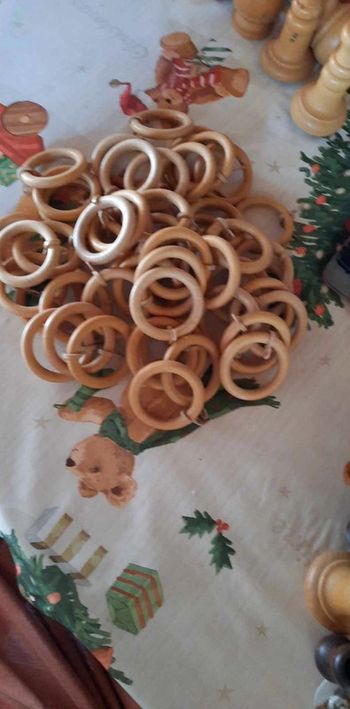 53 anneaux pour tenture