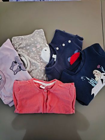 Lot de pulls / gilet fille