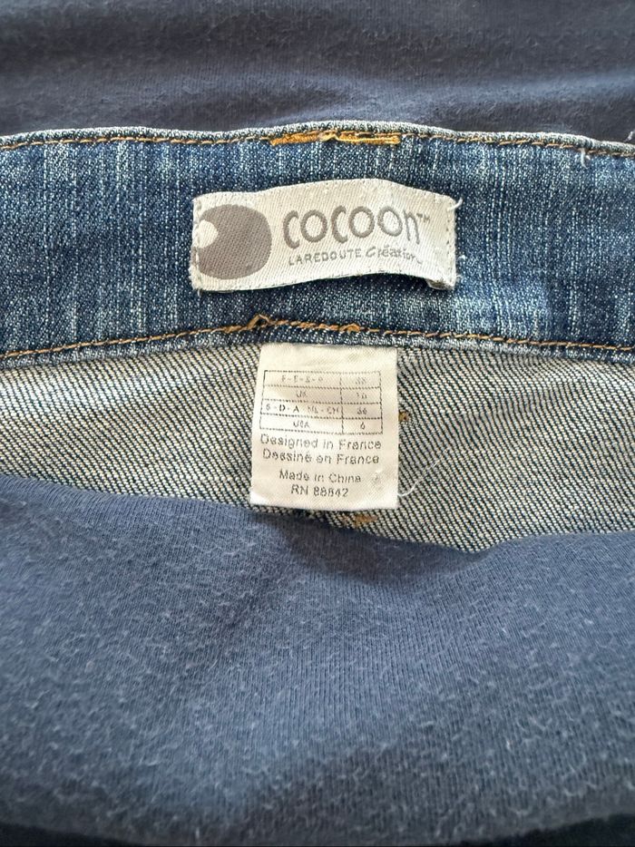 Jolie jupe en jeans de grossesse T38-M femme enceinte - photo numéro 7