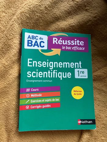 Livre ABC du bac enseignement scientifique