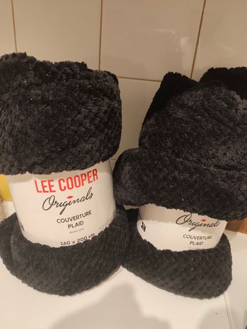 2 plaid lee cooper noir taille 160× 200