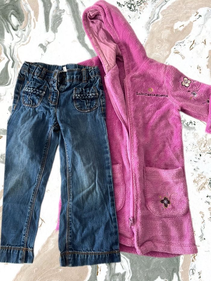 Jean et gilet long fille 3 ans - photo numéro 2