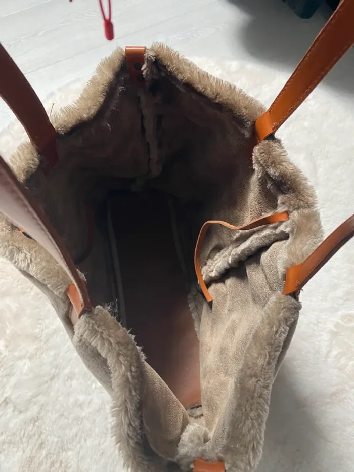 Sac fourre-tout marron tout doux – parfait travail/école - photo numéro 6