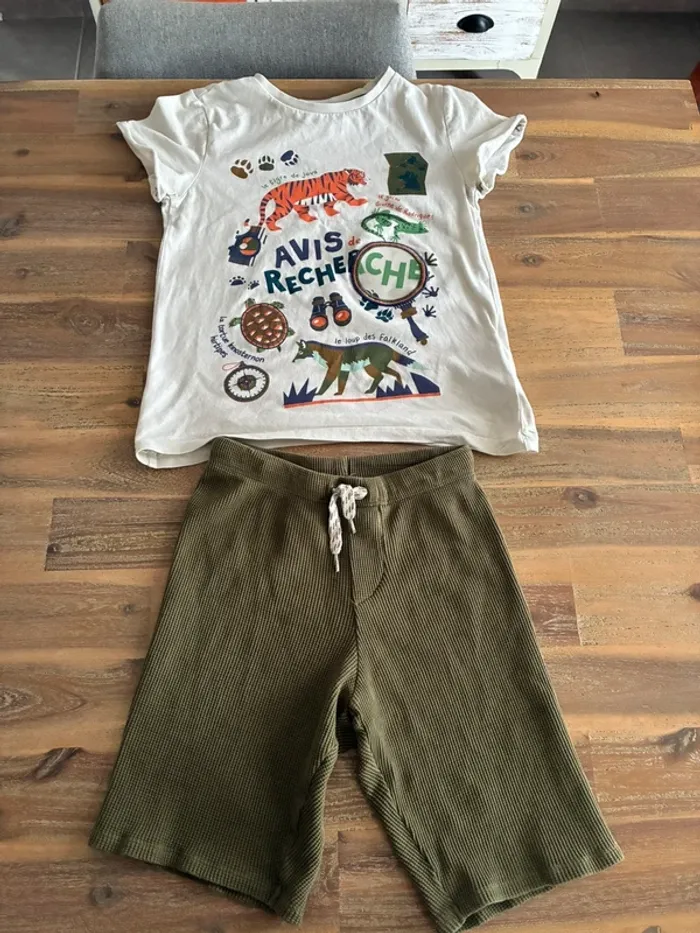 Pyjama garçon été 8 ans sergent major