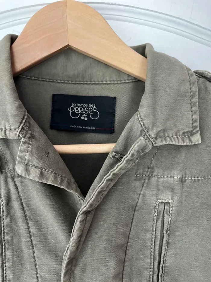 Veste militaire kaki – Le Temps des Cerises – Taille XXS – Tendance & Intemporelle - photo numéro 2