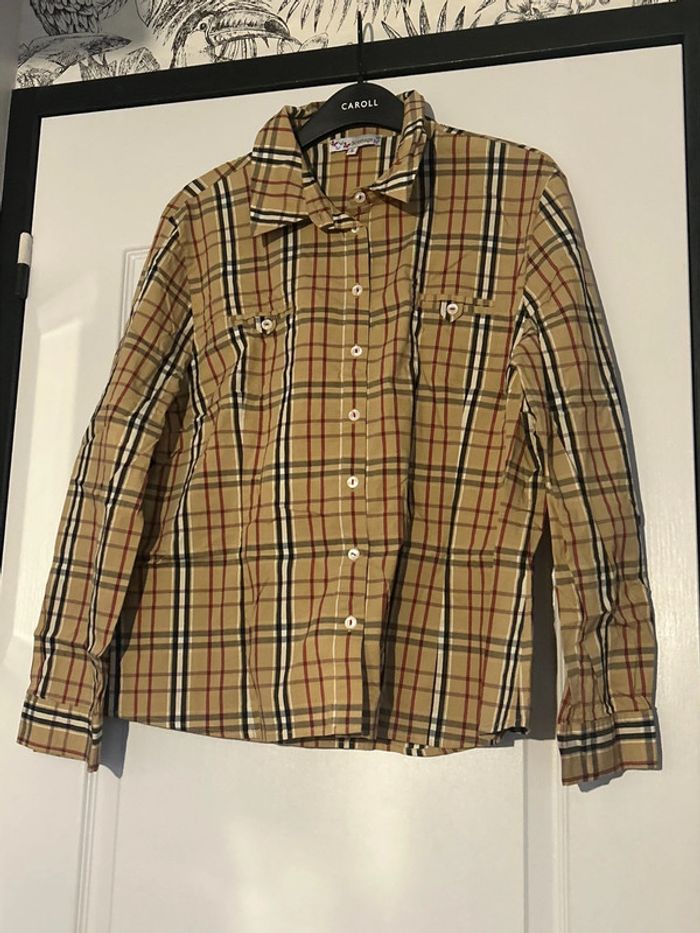 Chemise à carreaux pour homme