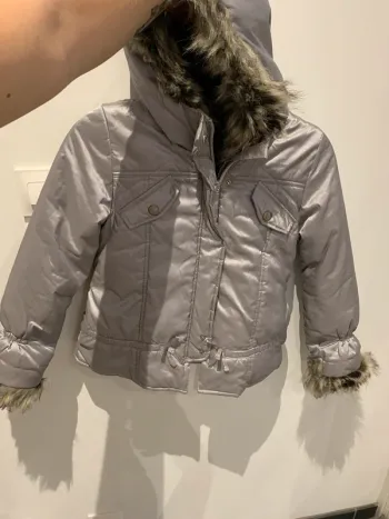 Manteau argenté catimini