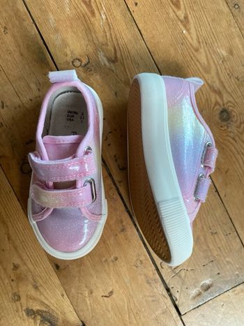 Baskets scratch verni pastel pailletée 23 Primark