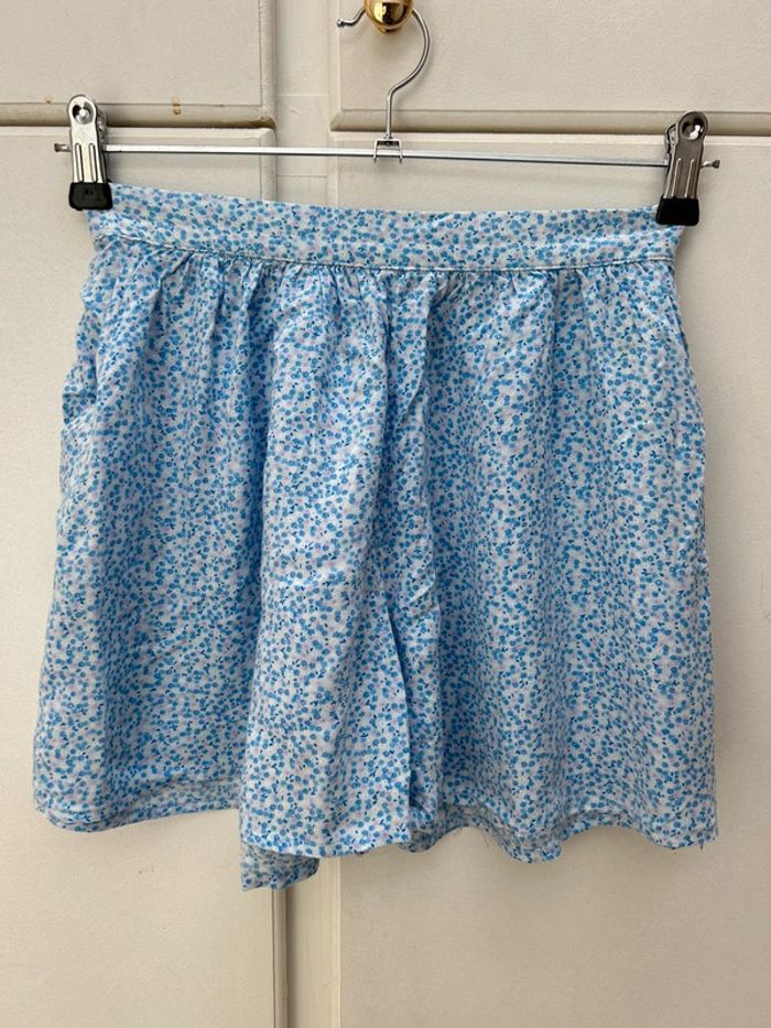 Short en coton hollister bleu à fleurs taille xs