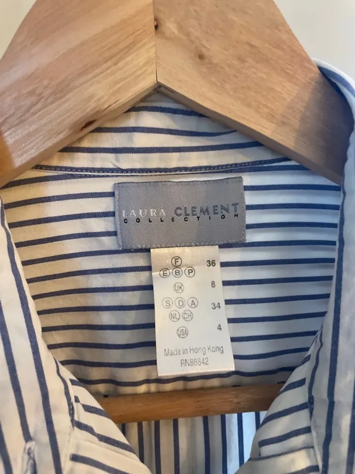 Chemise rayée blanc/bleu - photo numéro 3