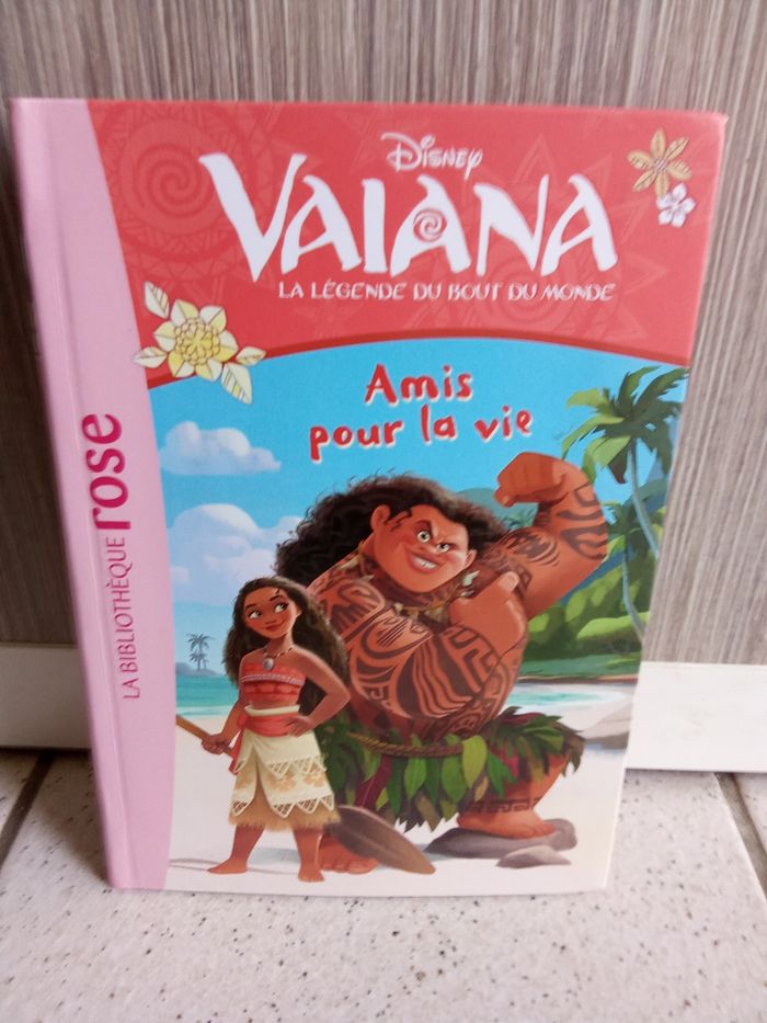 Livre roman bibliothèque rose Disney Vaiana amis Pour la vie,  numéro 2