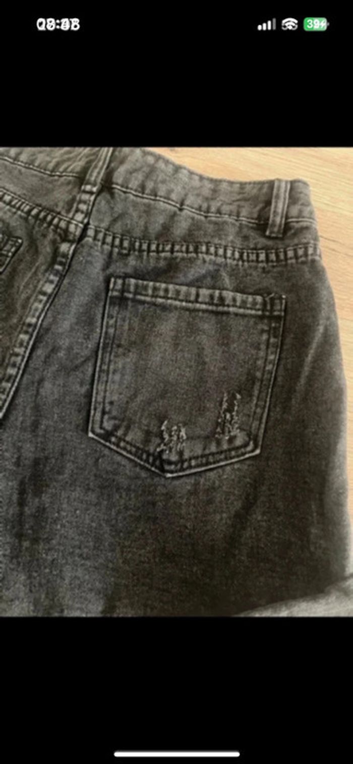 Short en jean noir Taille L - photo numéro 9
