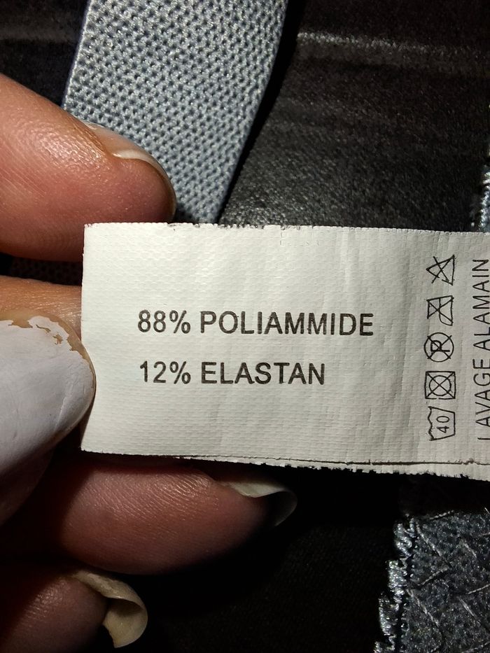 Soutien-gorge ANDLINA Gris Perle – Motif Losanges – Taille 110E (FR) - photo numéro 5