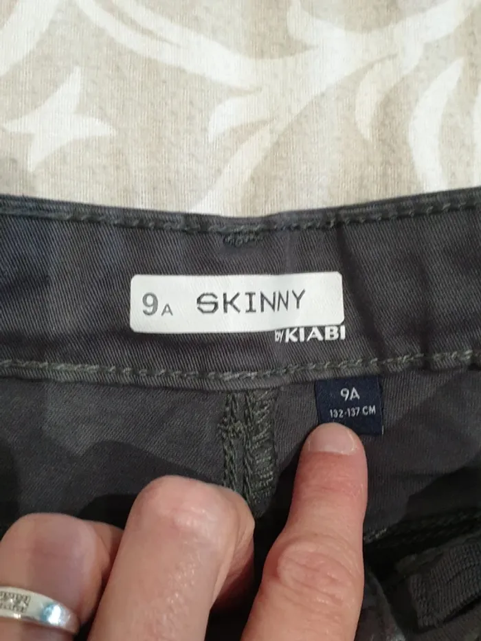 Jeans skinny gris foncé 9 ans - photo numéro 2