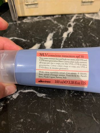 SUV Concious suncreen spf 30 neuf Crème anti -UV nouvelles générations Davines