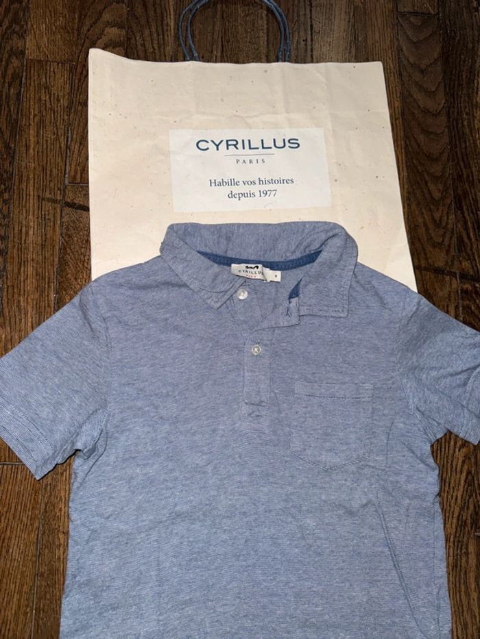 Polo matière t-shirt Cyrillus 8 ans - photo numéro 2