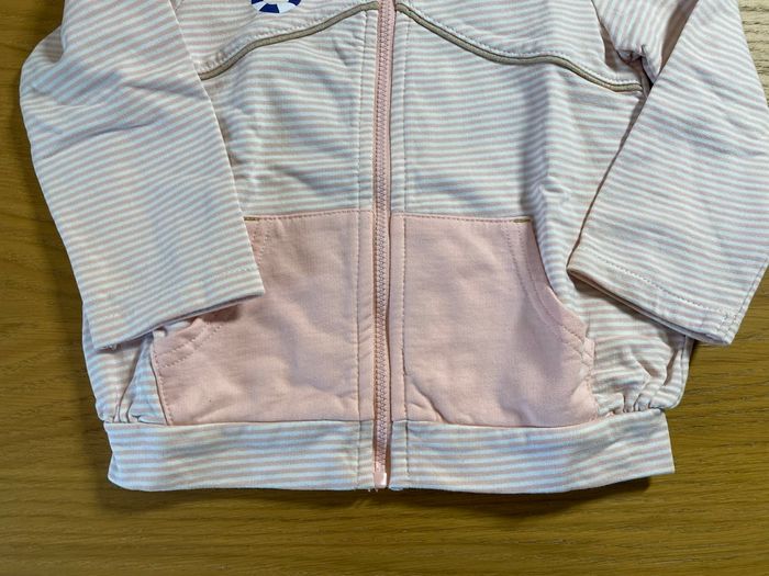 Sergent Major Sweat à capuche rose et blanc Taille 2 ans - photo numéro 3