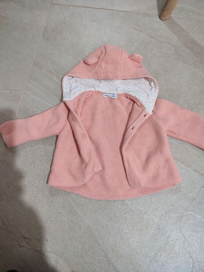 Gilet Verbaudet 6 mois à capuche à oreilles