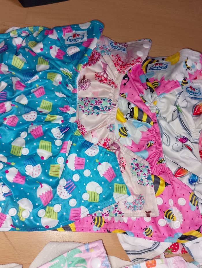 Couche lavable évolutive avec son insert microfibre Babyland - photo numéro 6
