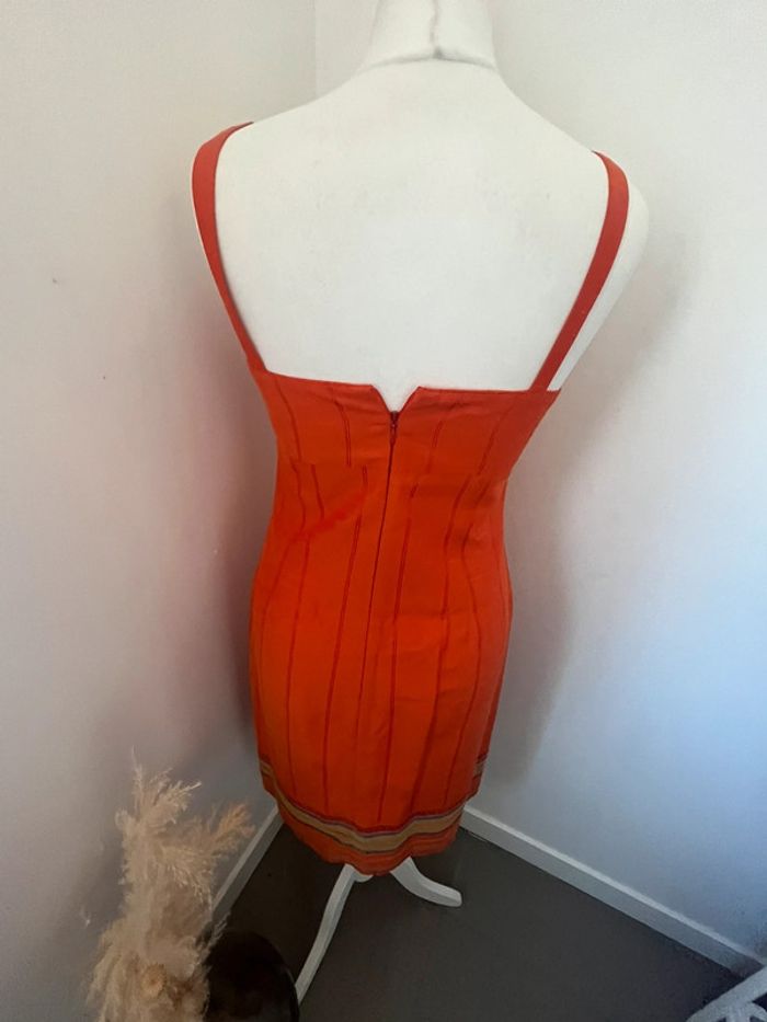 Robe à bretelles orange Manoukian M - photo numéro 3