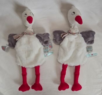 Lot de 2 doudous marionnettes cigogne Dandy Nopnop - Kaloo