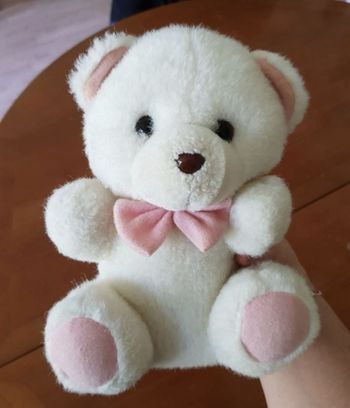 Peluche ourson blanc
