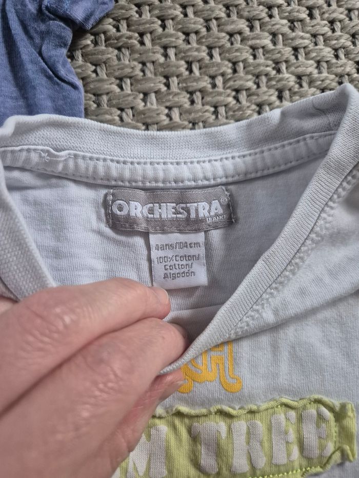 Lot de 4 t-shirts MC motifs asterix ou Nirvana - 4 ans - photo numéro 4