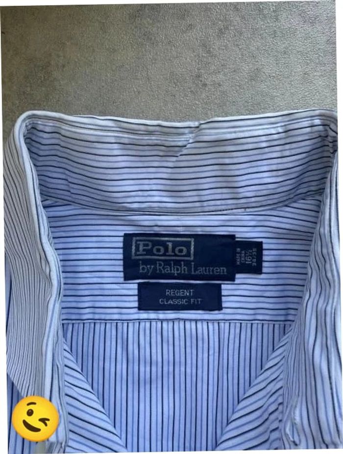 Chemise Ralph Lauren manche longue Taille L bleu Homme Men CHE76 - photo numéro 2