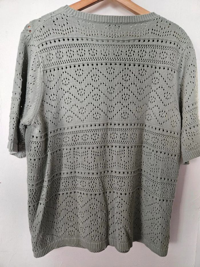 Tee-shirt Ajouré Damart Taille 46/48 🫒 - photo numéro 4