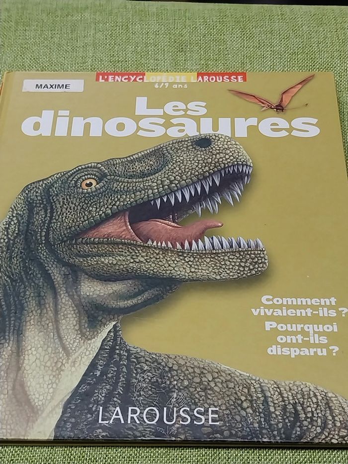 Les dinosaures livre enfant jeunesse Larousse - photo numéro 1