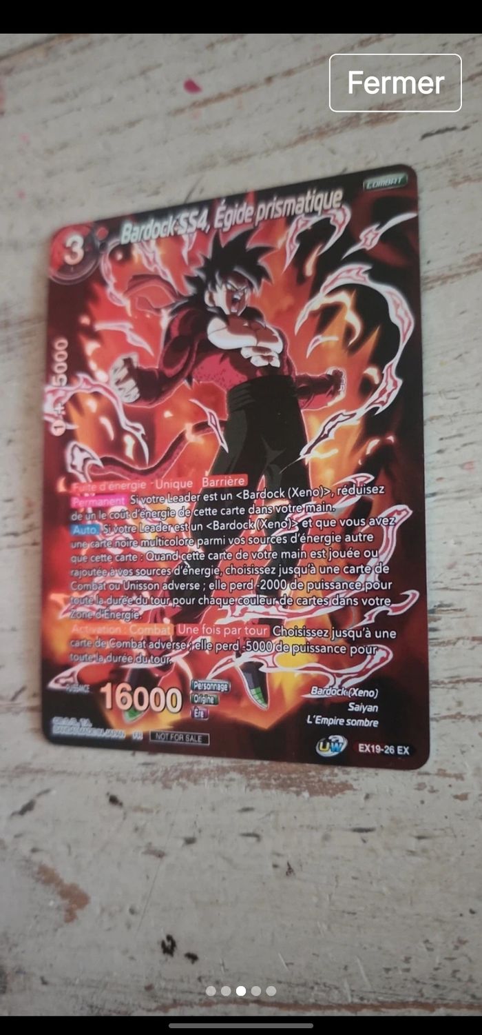 Carte dragon ball card game fr - photo numéro 2