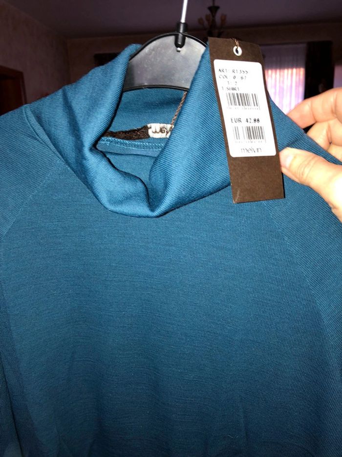 Pull col roulé 38 bleu Melvin neuf avec étiquette - photo numéro 2