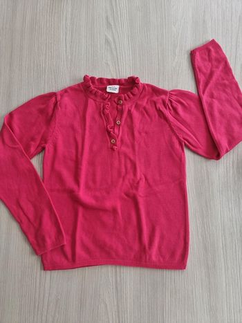 Pull rose fushia - TAO - Taille 8 ans