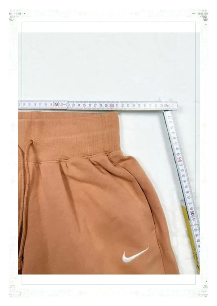 Nike jogging taille haute coupe large orange claire femme taille XS coton - photo numéro 7