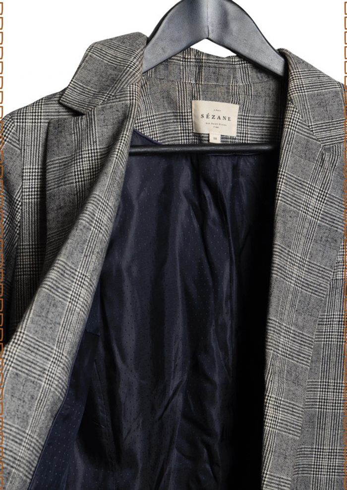 Blazer gris chiné Sézane – Taille 36 - photo numéro 6