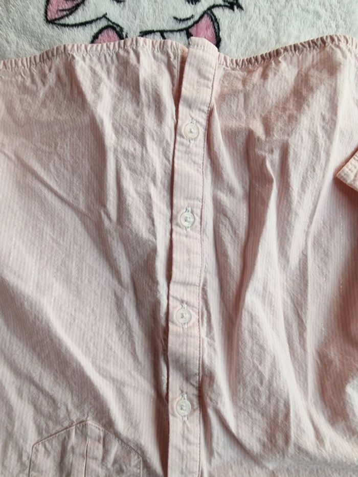 Chemise rayure rose manche longue okaidi - photo numéro 3