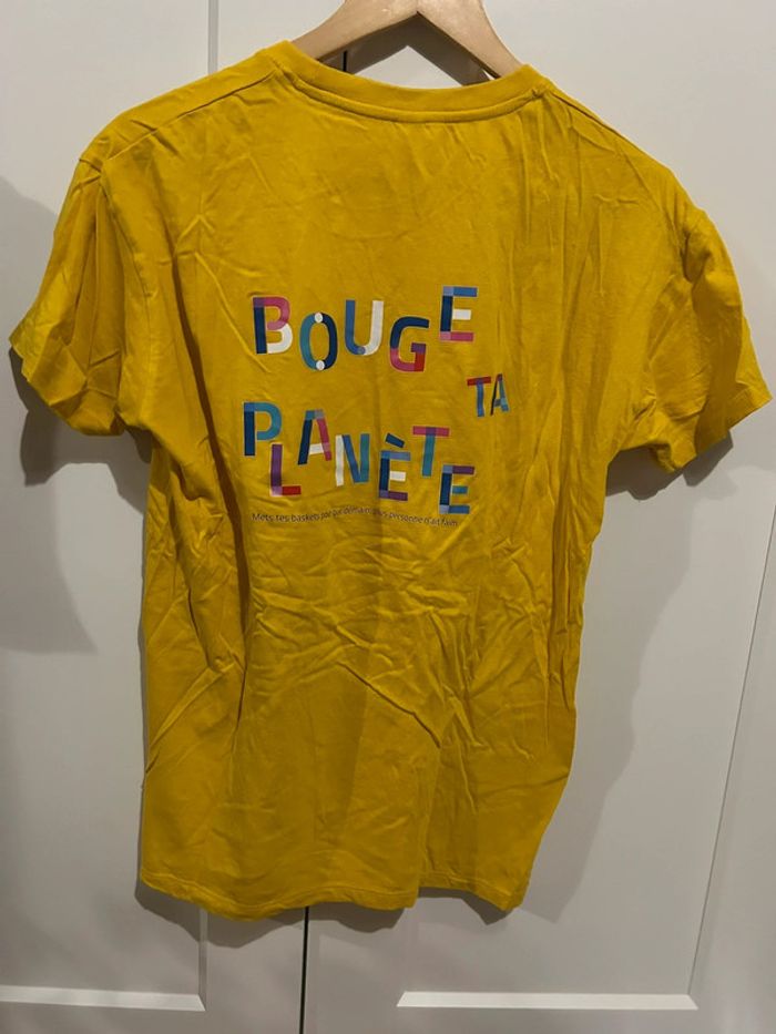 643 – t-shirt moutarde course Bouge Ta Planète - photo numéro 6