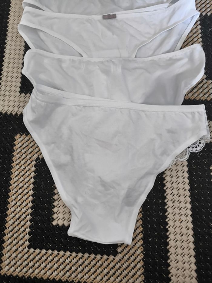 Lot de 4 culottes blanches taille S 36 neuve - photo numéro 4