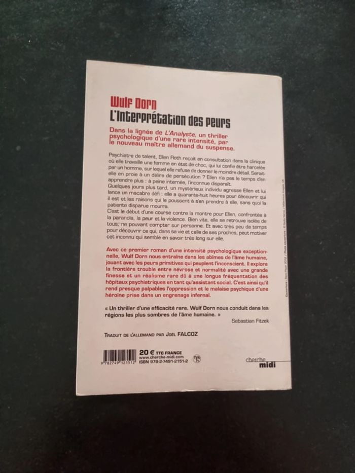 L'interprétation des peurs de Wulf Dorn - photo numéro 2