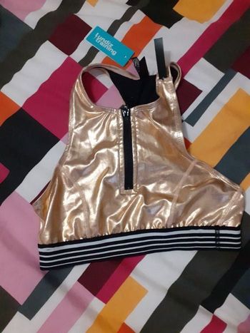 Brassière doré taille S