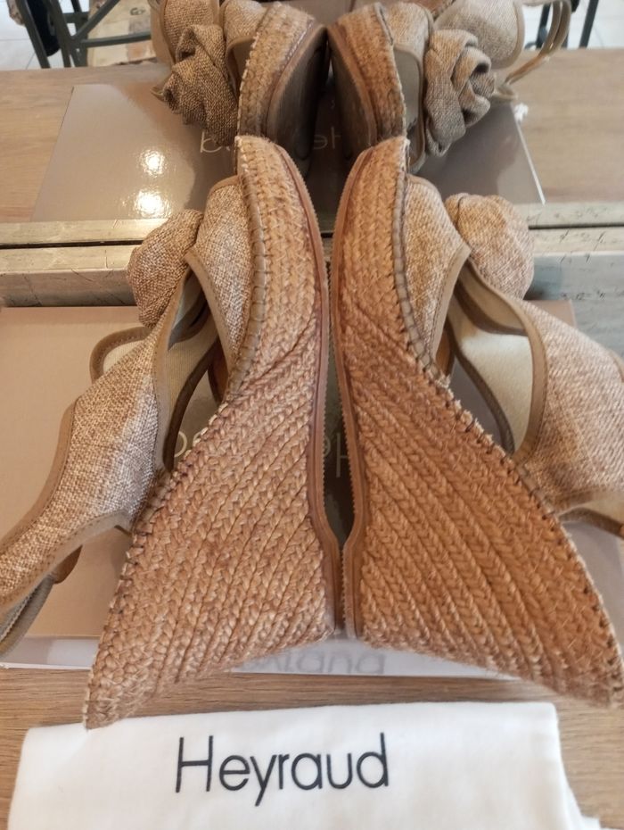 Sandales tressées compensées femme 39 - photo numéro 3